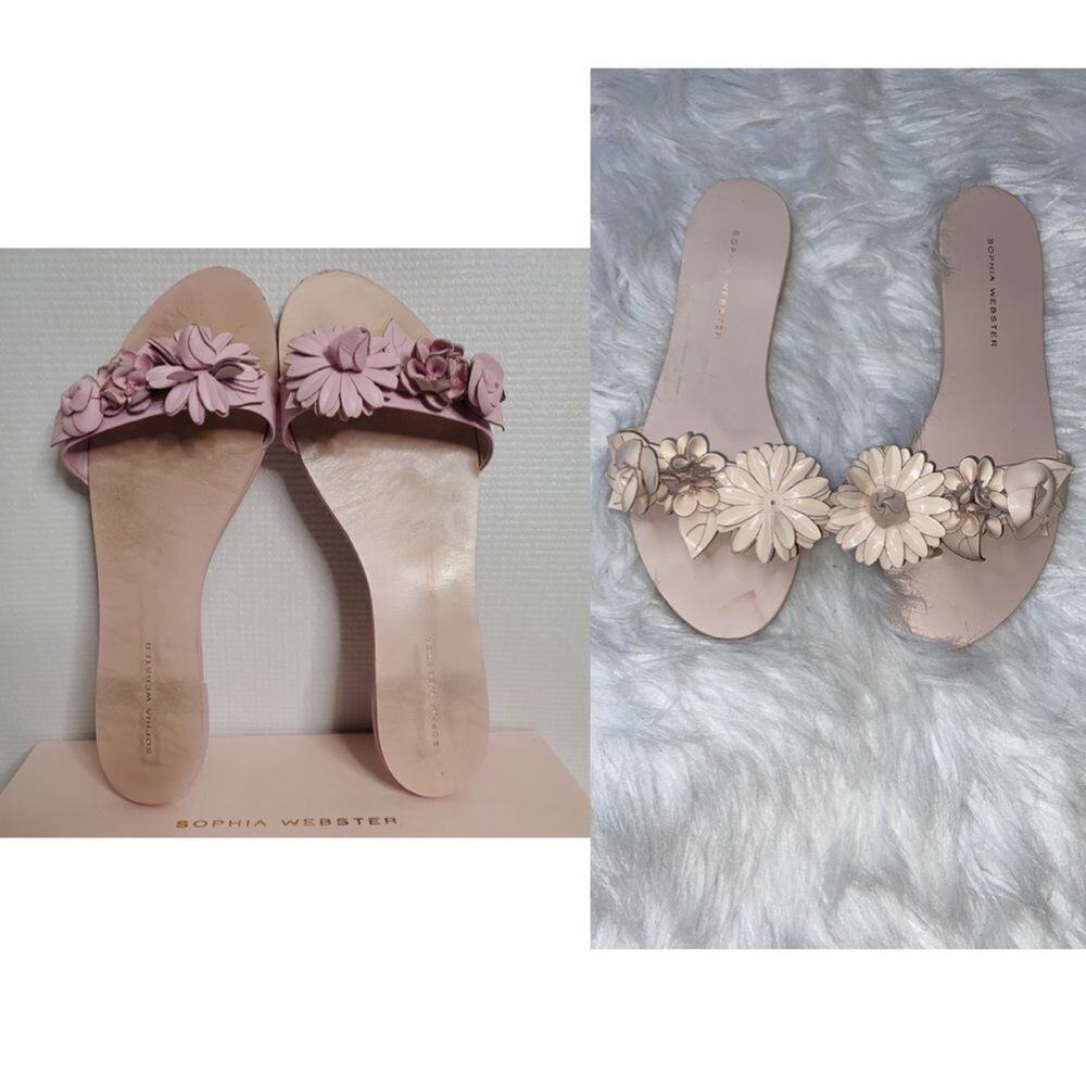 Sophia Webster Lilico Slide Pink Floral - Picture 3 of 12
